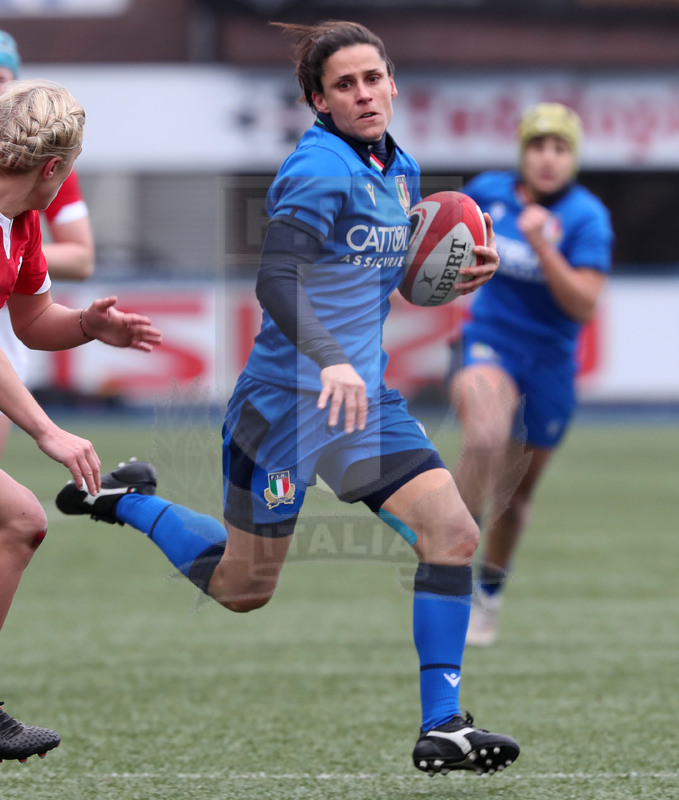 Guinness Sei Nazioni Donne 2020, Cardiff, Arms Park 02/02/2020 Galles Donne v Italia Donne, Sara Barattin. Foto Daniele Resini/Fotosportit