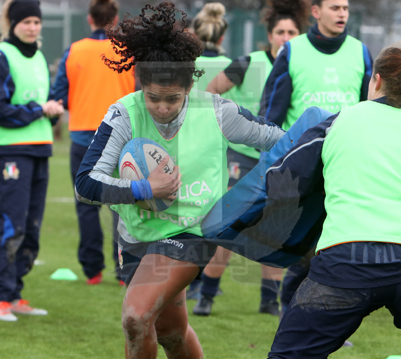 Guinness Sei Nazioni 2021, Parma, Cittadella del Rugby 09/01/2021, raduno Nazionale Donne, sessione di allenamento, Foto Daniele Resini/Fotosportit
