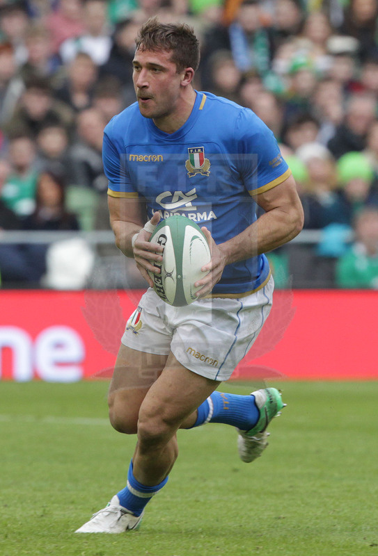 Natwest Sei Nazioni 2018, round 2, Dublino, Aviva Stadium 10/02/2018, Irlanda v Italia, Tommaso Benvenuti. Foto Daniele Resini/Fotosportit