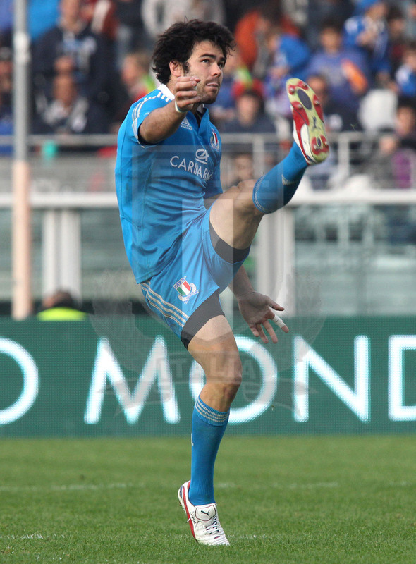 Cariparma test match 2013, Torino, stadio Olimpico, 9 novembre 2013, Italia v Australia, Luke Mc Lean al calcio tattico.