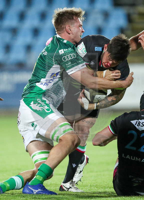 Guinness PRO14 Rainbow Cup 2020-2021, Parma, Stadio Lanfranchi, 7//05/2020, Zebre vs Benetton. Oliviero Fabiani pkaccato da Federico Ruzza. Foto: Roberto Bregani/Fotosportit