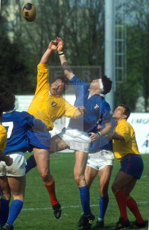 Coppa Europa Fira 1992, Rovigo, stadio Battaglini 18/04/1992, Italia v Romania,