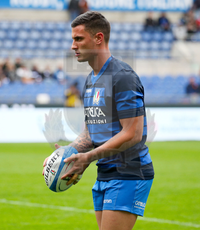 Guinness Sei Nazioni 2019, Round 5, Roma, Stadio Olimpico, 16/03/2019, Italia v Francia. Marco Zanon durante il warm-up. Foto Roberto Bregani/Fotosportit