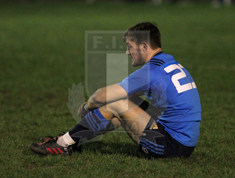 RBS Six Nations 2017, Round 2, Prato (FI), Chersoni stadium 10/02/2017, Italy U20 v Ireland U20, la delusione di Dal Zilio a fine match. Foto Daniele Resini/Fotosportit