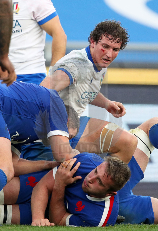 Guinness VI Nazioni 2021, Roma, Stadio Olimpico, 6/02/2021, Italia v Francia. Michele Lamaro. Foto Roberto Bregani/Fotosportit