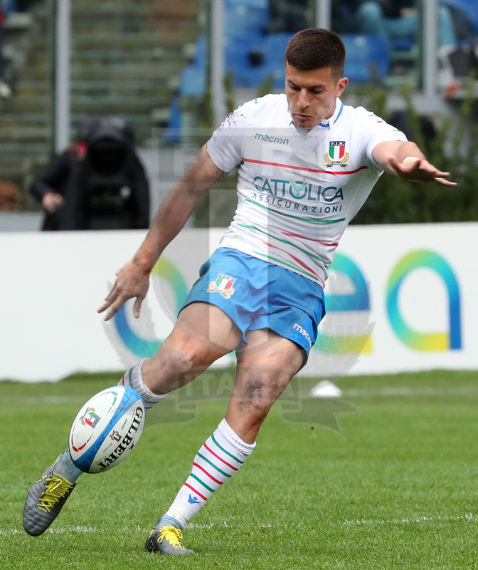 Guinness Sei Nazioni 2019, Round 5, Roma, stadio Olimpico 16/03/2019, Italia v Francia, Tommaso Allan. Foto Daniele Resini/Fotosportit