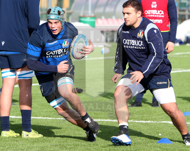 Sei Nazioni 2021, Parma, Cittadella del Rugby 12/01/2021, raduno della Nazionale U20, sessione di allenamento,