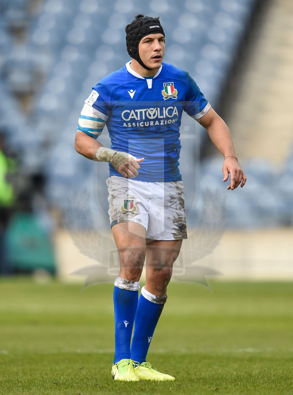 Guinness Sei Nazioni 2021, Round 5, Edimburgo, Murrayfield 20/03/2021, Scozia v Italia, Ignacio Brex. Foto David Gibson/Fotosportit
