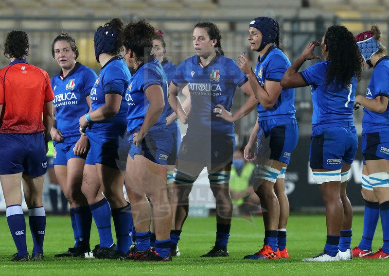 Guinness Sei Nazioni Donne 2020, Round 5, Parma, Cittadella del Rugby 01/11/2020, Italia Donne v Inghilterra Donne, le avanti azzurre. Foto Daniele Resini/Fotosportit