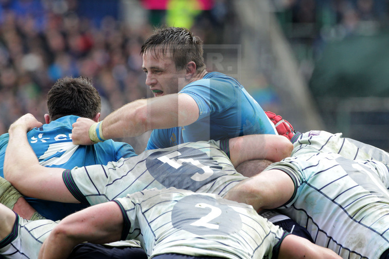 RBS Sei Nazioni 2017, Edimburgo, Murrayfield stadium 18/03/2017, Scozia v Italia, rolling maul con Braam Steyn in evidenza. Foto Daniele Resini/Fotosportit