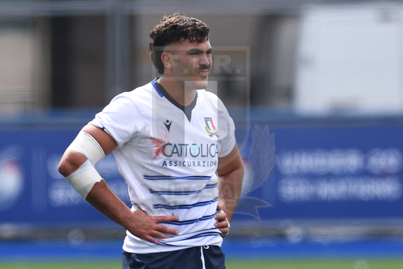 Guinness Sei Nazioni U20 2021, Cardiff, Arms Park 01/07/2021, Italia U20 v Scozia U20, Giacomo Ferrari of Italy.