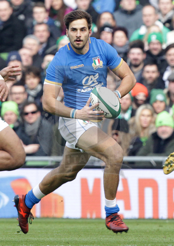 Natwest Sei Nazioni 2018, round 2, Dublino, Aviva Stadium 10/02/2018, Irlanda v Italia, Mattia Bellini. Foto Daniele Resini/Fotosportit