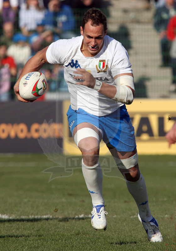 Sei Nazioni 2007, Roma, stadio Flaminio 03/02/2007, Italia v Francia, Sergio Parisse. Foto Daniele Resini/Fotosportit