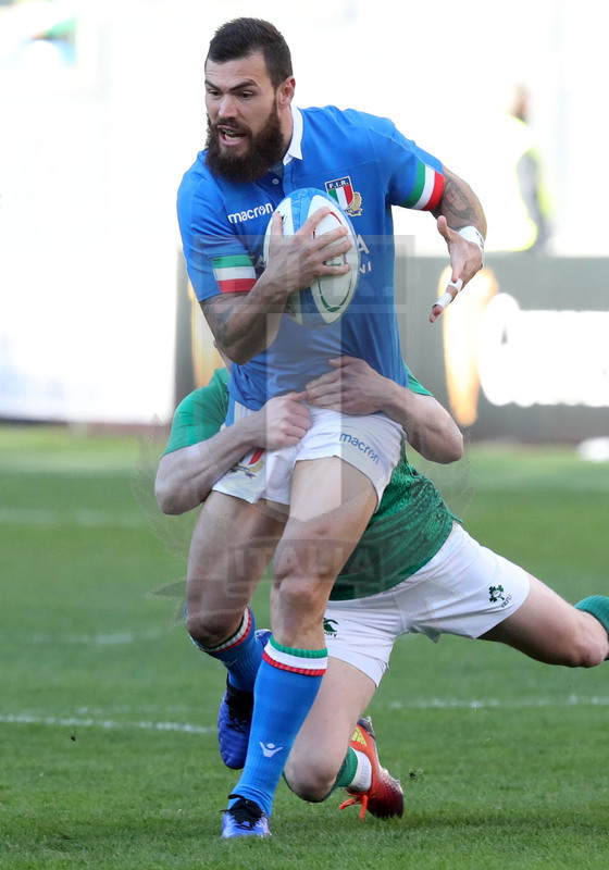 Guinness Sei Nazioni 2019, Round 3, Roma, stadio Olimpico 24/02/2019, Italia v Irlanda, Jayden Hayward. Foto Daniele Resini/Fotosportit