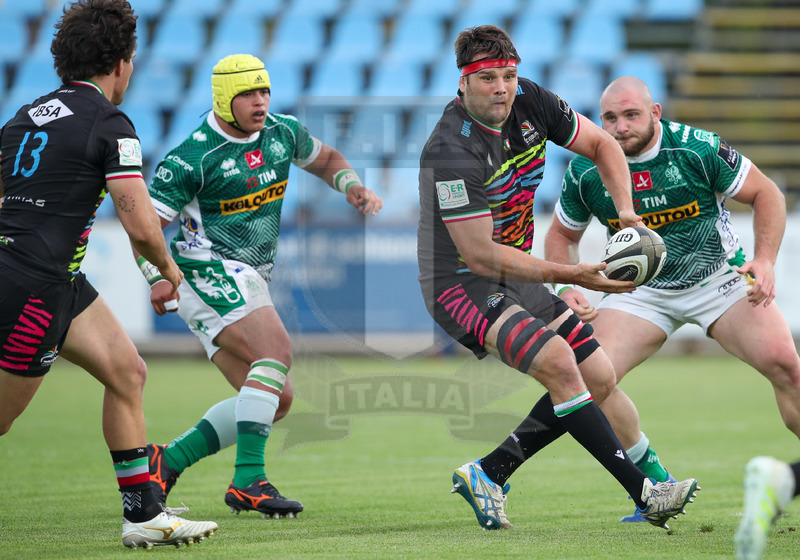 Guinness PRO14 Rainbow Cup 2020-2021, Parma, Stadio Lanfranchi, 7//05/2020, Zebre vs Benetton. David Sisi in azione. Foto: Roberto Bregani/Fotosportit
