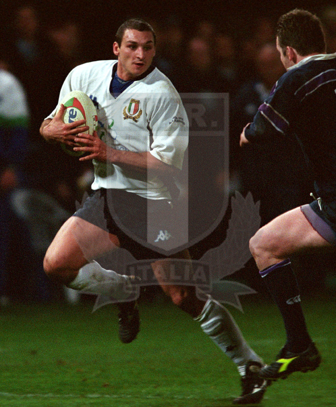 Rbs Sei Nazioni 2002, Roma, stadio Flaminio 16/02/2002, Italia v Scozia, Roberto Pedrazzi. Foto Daniele Resini/Fotosportit