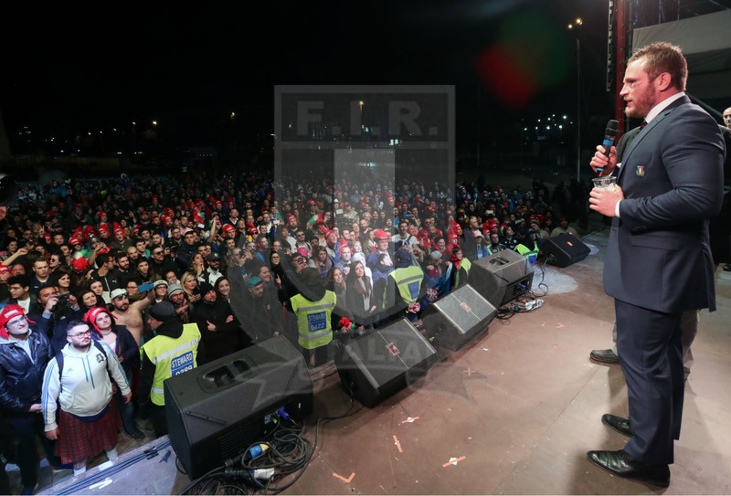 Guinness Sei Nazioni 2020, Round 3, Roma, Stadio Olimpico 22/02/2020, Italia v Scozia, "Terzo tempo" al Peroni village con gli Azzurri,