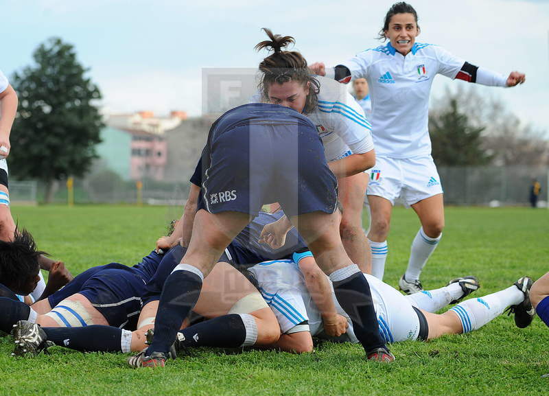 Sei Nazioni Donne 2014, Santa Maria Capua Vetere, stadio Francesco Casino, 23-02-2014, Italia Donne v Scozia Donne. una meta dell\