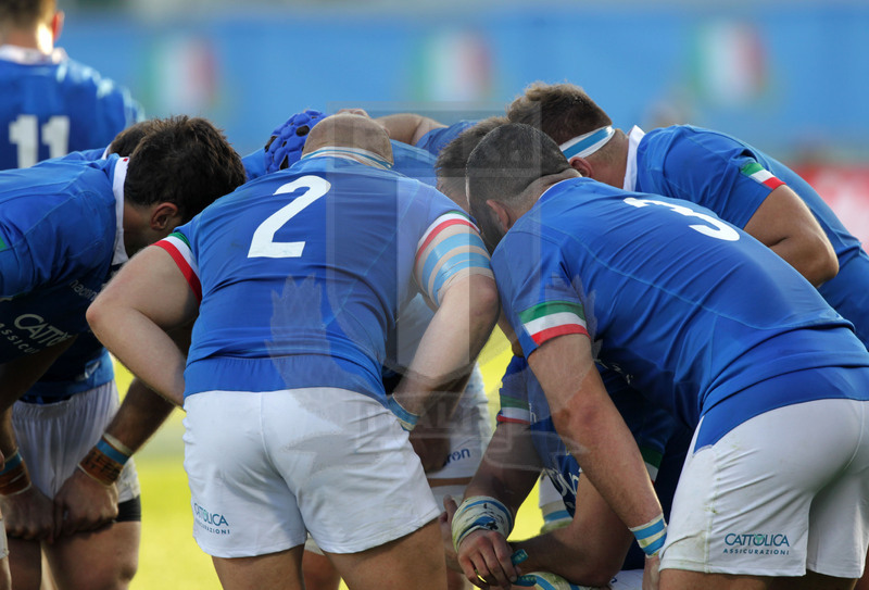 Cattolica Test Match 2018, Firenze, stadio Artemio Franchi 10/11/2018, Italia v Gorgia, Azzurri a consulto. Foto Daniele Resini/Fotosportit