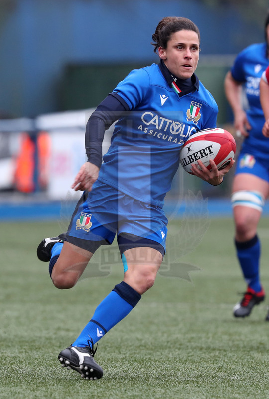 Guinness Sei Nazioni Donne 2020, Cardiff, Arms Park 02/02/2020 Galles Donne v Italia Donne, Sara Barattin. Foto Daniele Resini/Fotosportit