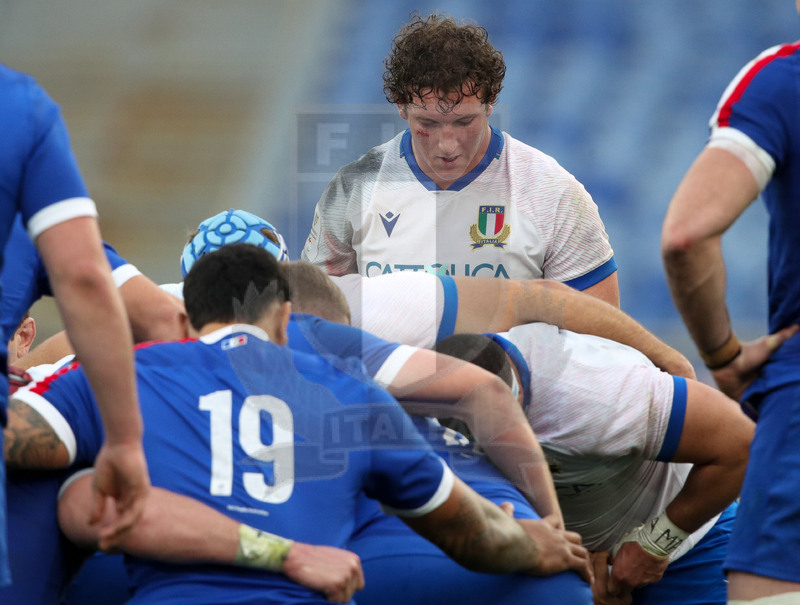 Guinness VI Nazioni 2021, Roma, Stadio Olimpico, 6/02/2021, Italia v Francia. Michele Lamaro. Foto Roberto Bregani/Fotosportit