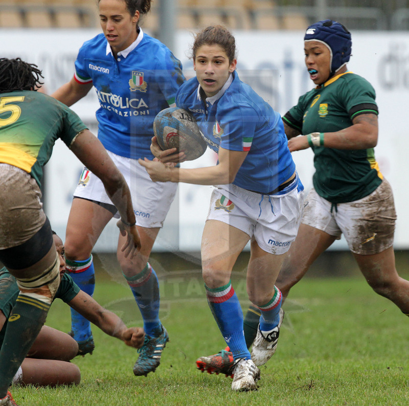 Cattolica Test Match Donne, Prato, stadio Chersoni 25/11/2018, Italia Donne v Sudafrica Donne, Aura Muzzo. Foto Daniele Resini/Fotosportit