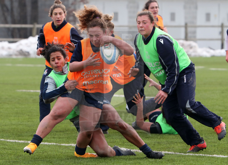Guinness Sei Nazioni 2021, Parma, Cittadella del Rugby 09/01/2021, raduno Nazionale Donne, sessione di allenamento, Foto Daniele Resini/Fotosportit