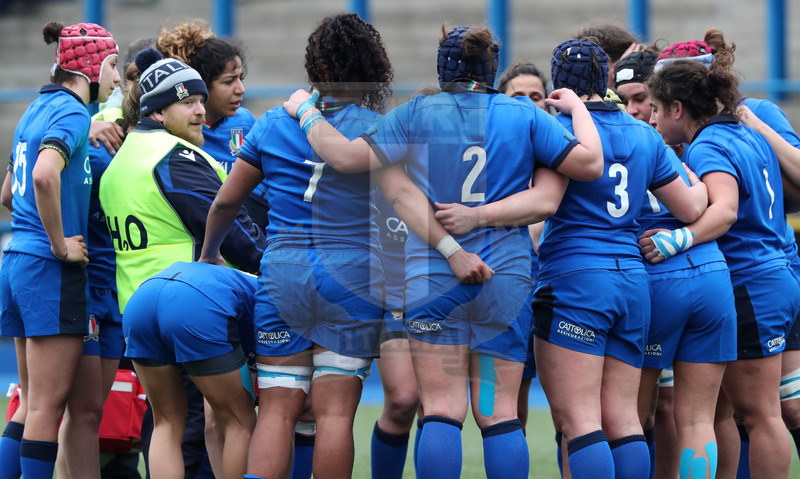 Guinness Sei Nazioni Donne 2020, Cardiff, Arms Park 02/02/2020 Galles Donne v Italia Donne, il cerchio delle Azzurre. Daniele Resini/Fotosportit