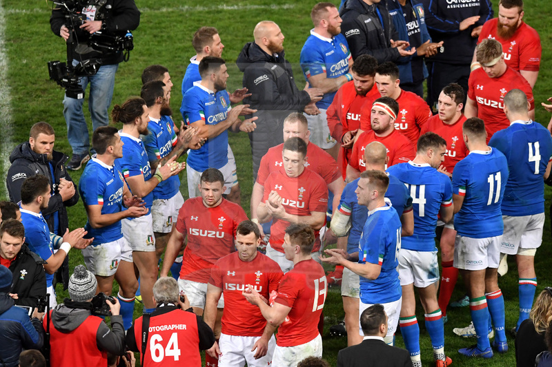 Guinness Sei Nazioni 2019, Round 2, Roma, Stadio Olimpico 09/02/2019, Italia v Galles, il corridoio a fine match. Foto Andrea Staccioli / Resini / Insidefoto