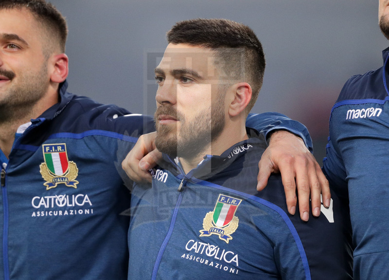 Guinness Sei Nazioni 2016, Round 2, Roma, Stadio Olimpico, 9/02/2019, Italia v Galles. Edoardo Gori. Foto Roberto Bregani/Fotosportit