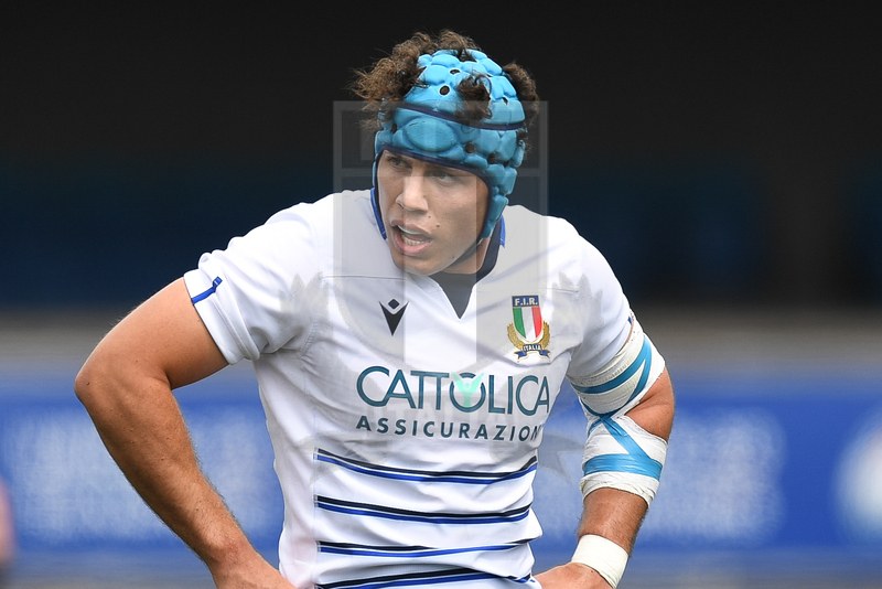 Guinness Sei Nazioni U20 2021, Cardiff, Arms Park 01/07/2021, Italia U20 v Scozia U20, Luca Andreani (C).