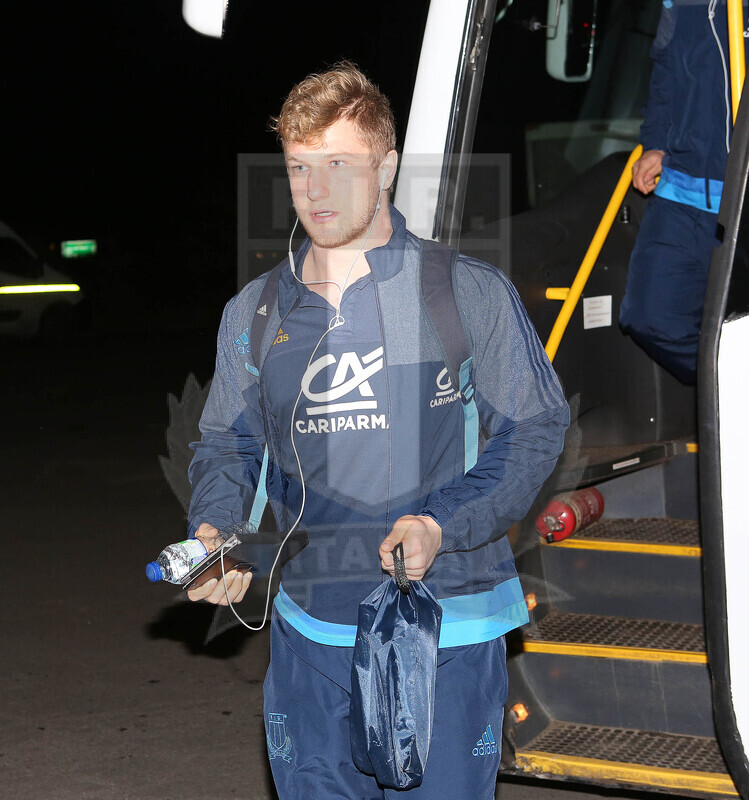 RBS Sei Nazioni 2017, Darlington, Northern Echo Arena 24/02/2017, Inghilterra U20 v Italia U20, l’arrivo della squadra italiana, Massimo Ceciliani.