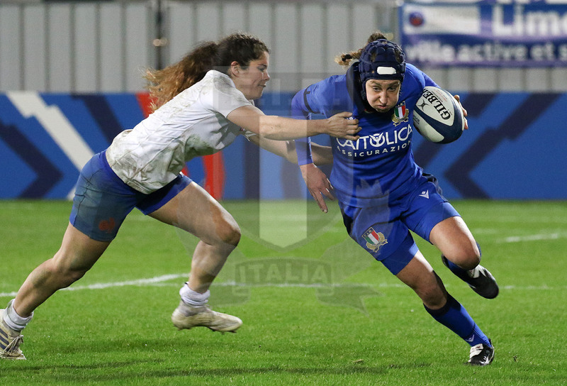 Sei Nazioni 2020 Donne, Limoges, Stade Beaublanc 08/02/2020, Francia Donne v Italia Donne, Benedetta Mancini.