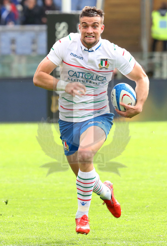 Guinness Sei Nazioni 2019, Round 5, Roma, stadio Olimpico 16/03/2019, Italia v Francia, Edoardo Padovani. Foto Daniele Resini/Fotosportit