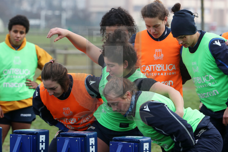 Guinness Sei Nazioni 2021, Parma, Cittadella del Rugby 09/01/2021, raduno Nazionale Donne, sessione di allenamento, Foto Daniele Resini/Fotosportit