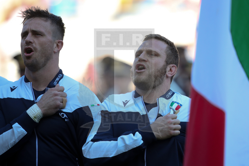 Guinness Sei Nazioni 2020, Round 3, Roma, Stadio Olimpico, 22/02/2020, Italia v Scozia. Luca Bigi e Abraham Sreym. Foto Roberto Bregani/Fotosportit