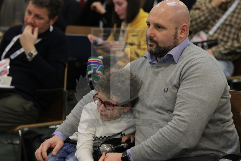 Roma, Stadio Olimpico 09/02/2019, conferenza stampa di presentazione e sigla dell’accordo Fir-Telethon,