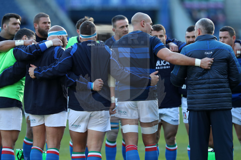 Guinness Sei Nazioni 2018, Round 1, Edimburgo, Murrayfield 02/02/2019, Scozia v Italia, warm up degli Azzurri, Conor O\