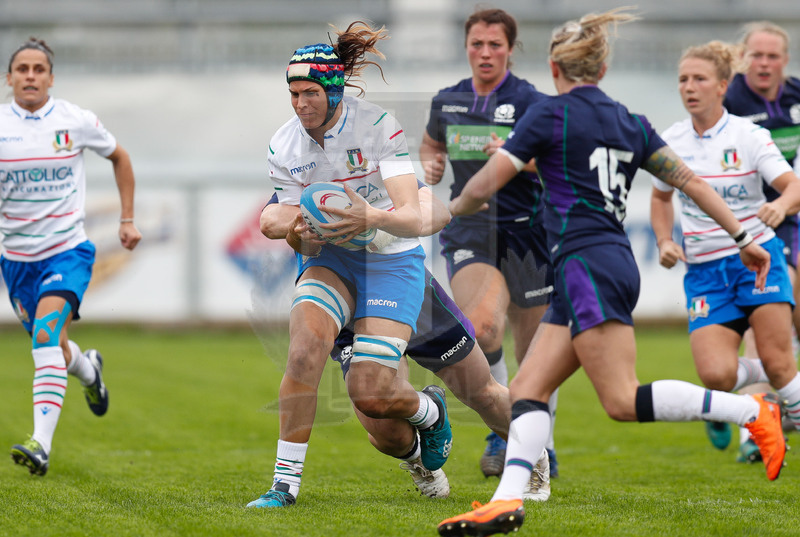 Test Match Donne Novembre 2018, Calvisano (BS), Pata Stadium, 4-11-2018, Italia Femminile v Scozia Femminile. Giordana Duca cerca un\