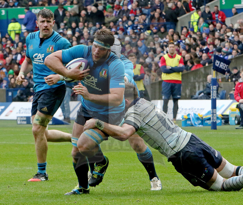 RBS Sei Nazioni 2017, Edimburgo, Murrayfield stadium 18/03/2017, Scozia v Italia, Marco Fuser Foto Daniele Resini/Fotosportit