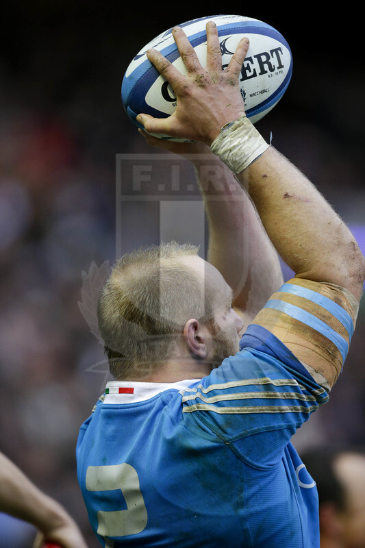 RBS 6 Nazioni 2013, Edimburgo, Murrayfield Stadium, 9-02-2013, Scozia v Italia. LEAONARDO GHIRALDINI