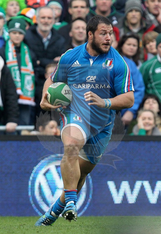 Rbs Sei Nazioni 2014, Dublino, Aviva Stadium, 08/03/2014, Irlanda v Italia, Alberto De Marchi. Foto Daniele Resini/Fotosportit