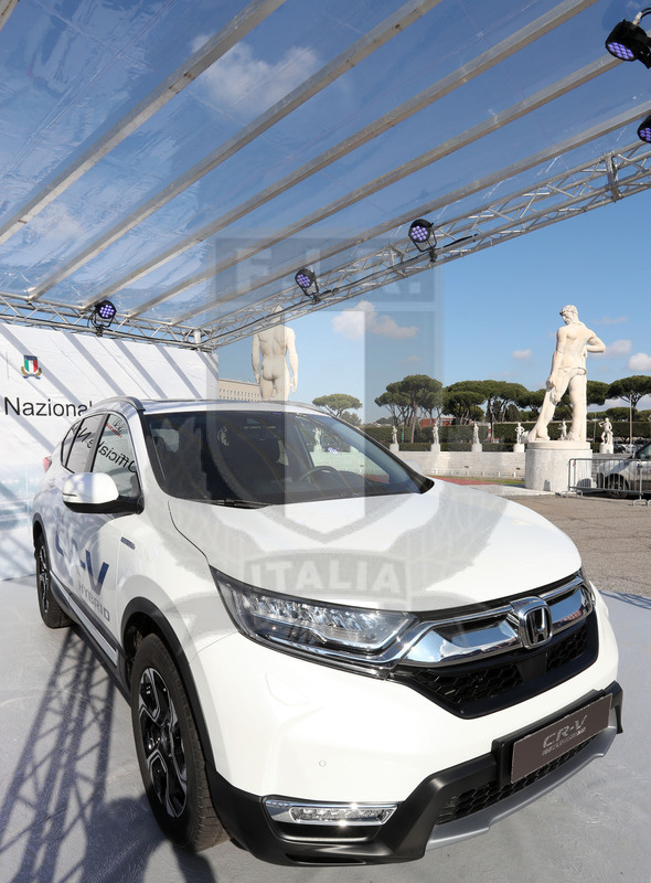Roma, stadio Olimpico 08/02/2019, conferenza stampa per la firma dell’accordo di sponsorizzazione fra Honda Italia e Fir, e consegna vetture ufficiali, Foto Daniele Resini/Fotosportit