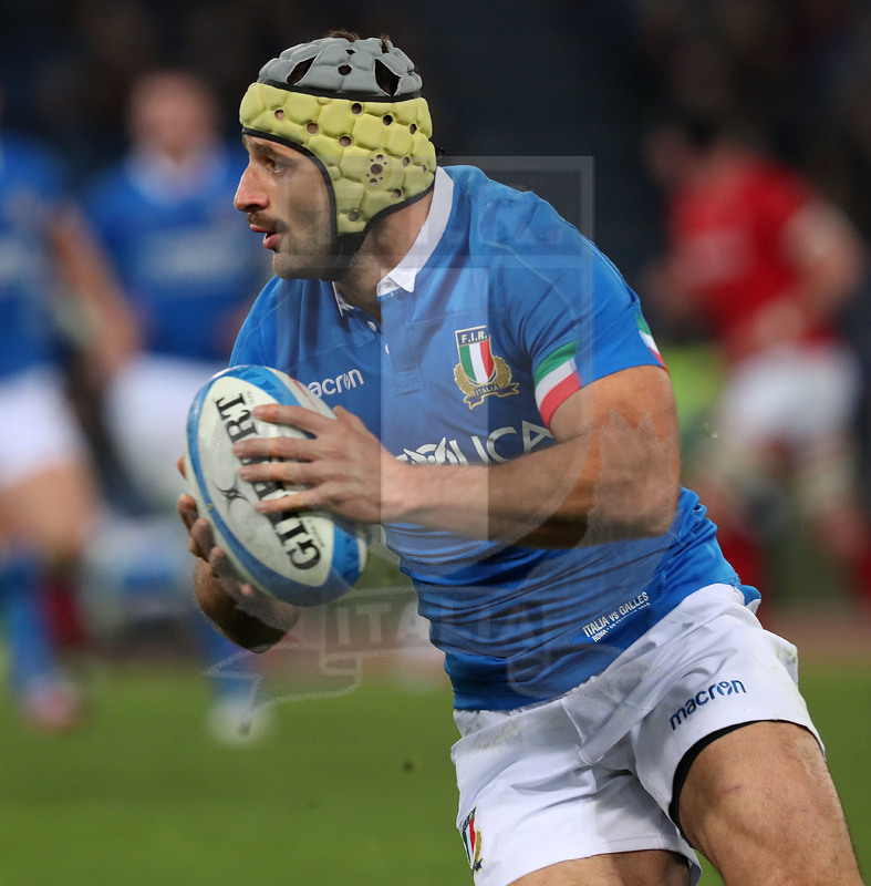 Guinness Sei Nazioni 2019, Round 2, Roma, Stadio Olimpico 09/02/2019, Italia v Galles, Angelo Esposito. Foto Daniele Resini/Fotosportit
