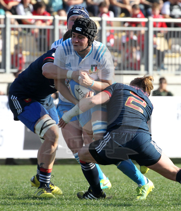 RBS Sei Nazioni Donne 2017, Parma, stadio Sergio Lanfranchi 12/03/2017, Italia Donne v Francia Donne, Ilaria Arrighetti. Foto Daniele Resini/Fotosportit