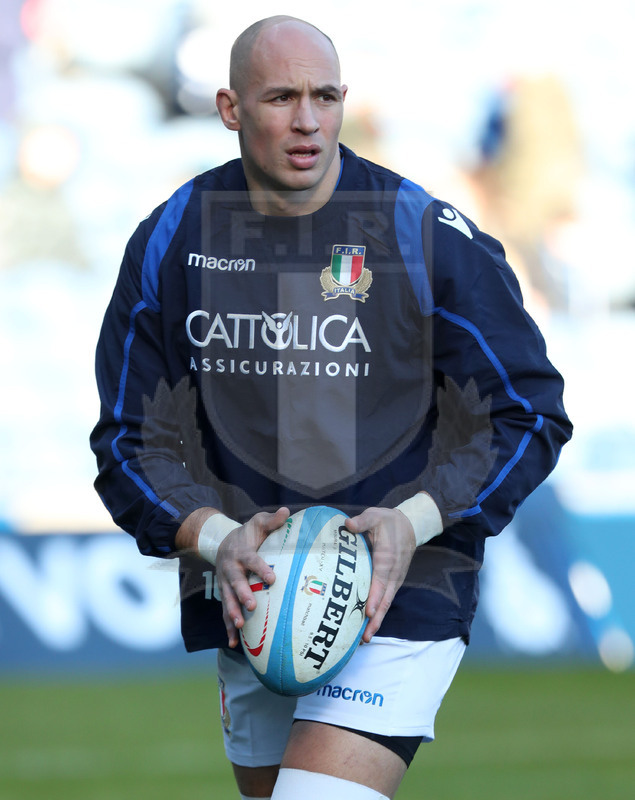 Guinness Sei Nazioni 2018, Round 1, Edimburgo, Murrayfield 02/02/2019, Scozia v Italia, warm up degli Azzurri, Sergio Parisse. Foto Daniele Resini/Fotosportit