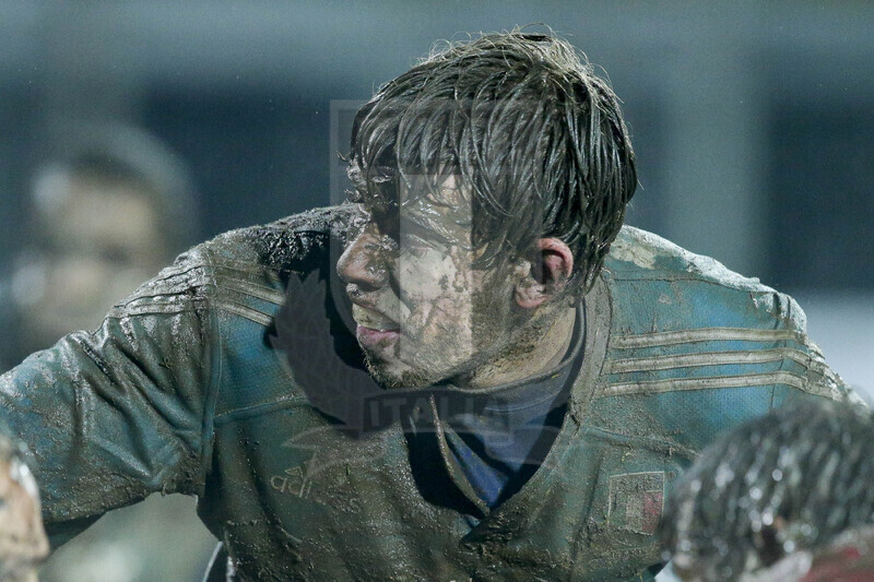 RBS 6 Nazioni U20 2013, Viterbo, Stadio Enrico Rocchi, 22-02-2013, Italia U20 v Galles U20. Il capitano Jacopo Salvetti