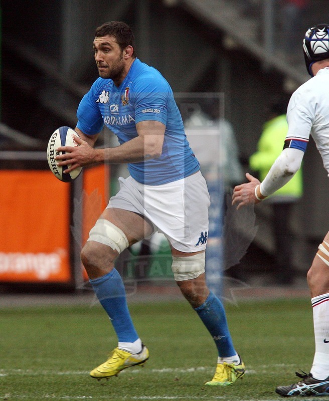 Rbs Sei Nazioni 2012, Round 1, Parigi, Stade de France 04/02/2012, Francia v Italia, Quentin Geldenhuys. Foto Daniele Resini/Fotosportit