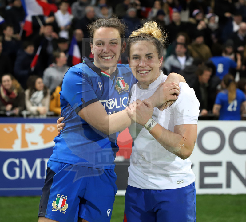 Sei Nazioni 2020 Donne, Limoges, Stade Beaublanc 08/02/2020, Francia Donne v Italia Donne, Veleria Fedrighi a fine match.