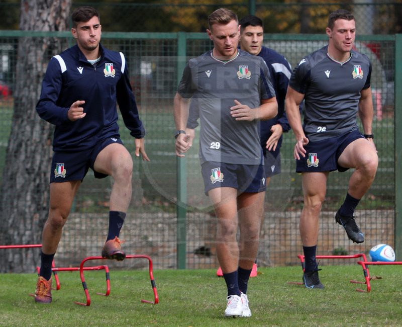 Autumn Nations Cup, Italia v Nuova Zelanda, Roma, Centro Coni Giulio Onesti 05/11/2021, team run della Nazionale Maggiore,